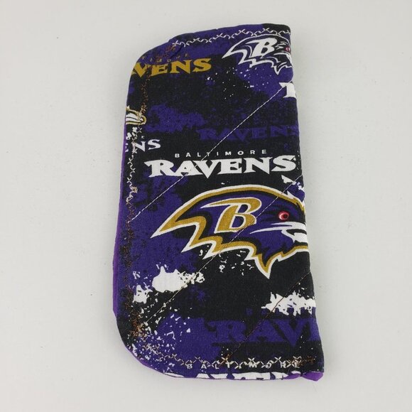Baltimore Ravens Handmade Glasses Case NWOT - Picture 2 of 3